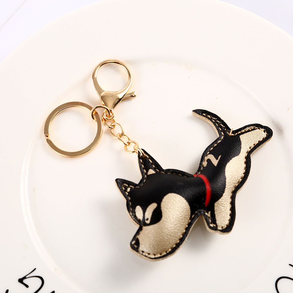 Wholesale Creative Puppy PU Keychains